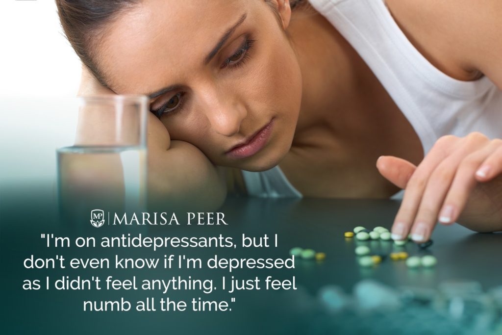 girl counting pills