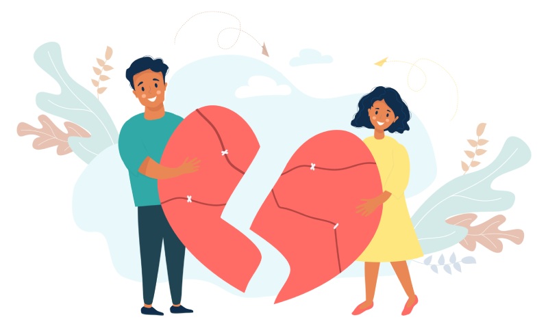 Broken relationship that needs repairing.