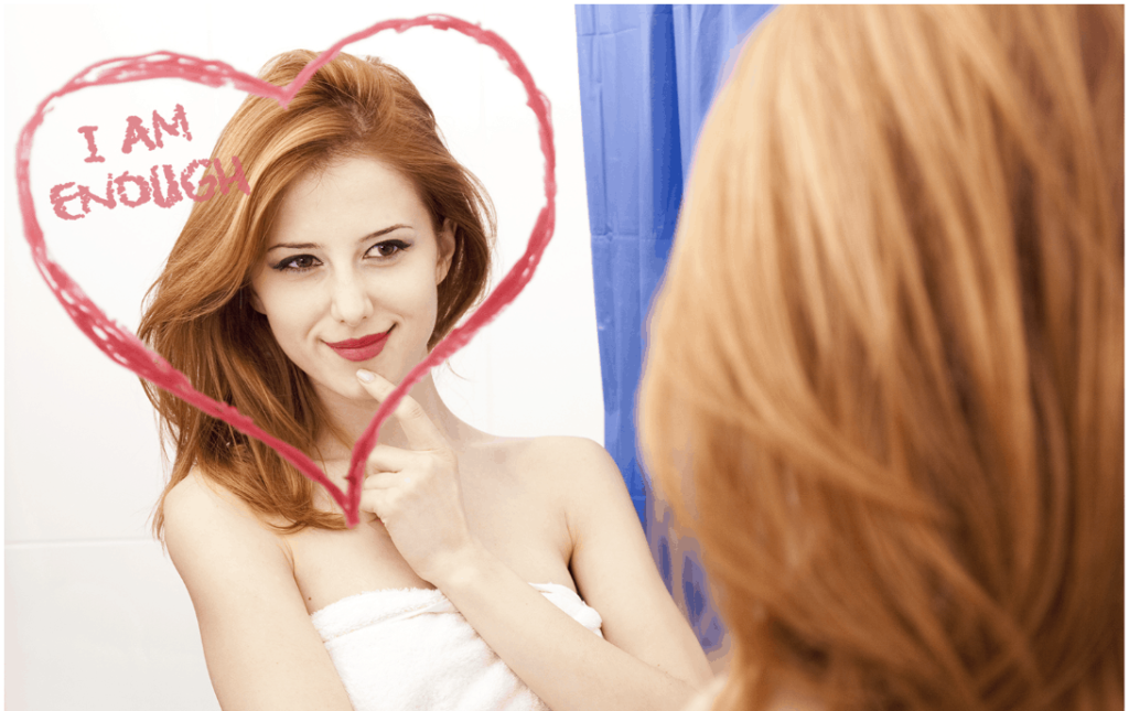 IAE girl in the mirror