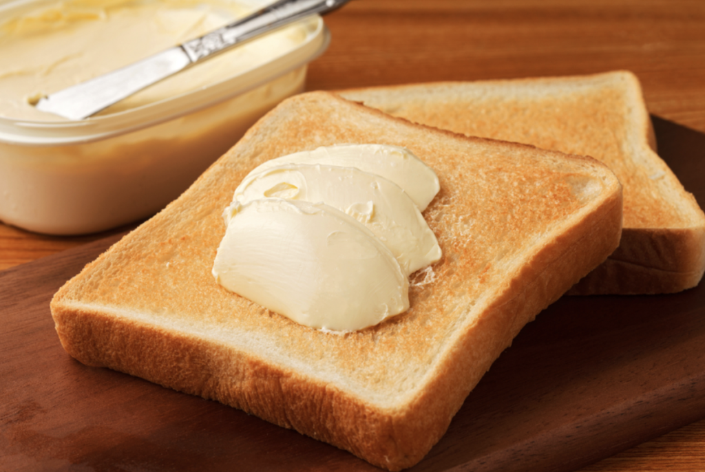 margerine on toast