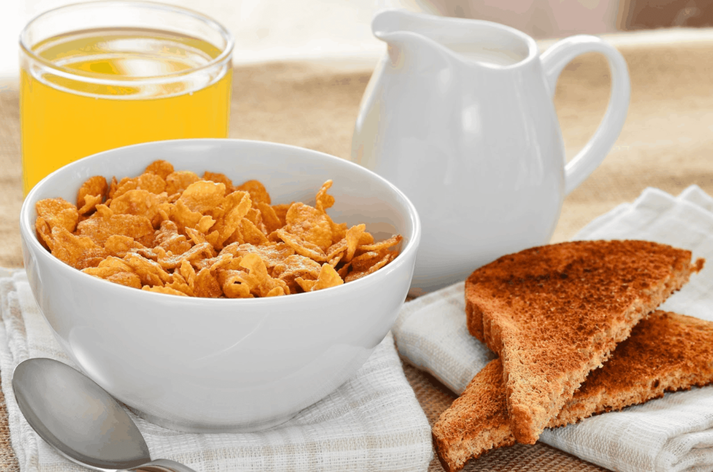How To Be Healthy - Avoid Processed Food Cereal and Toast