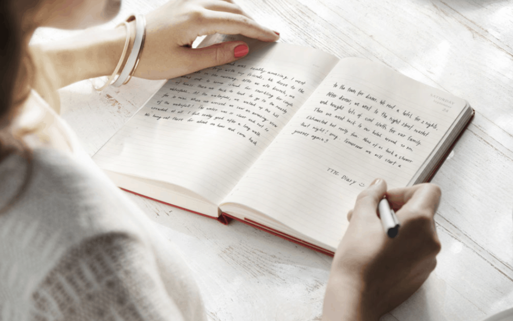 8 self-care ideas - journal
