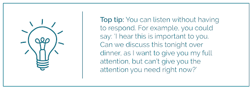 you can listen without having to respond quote